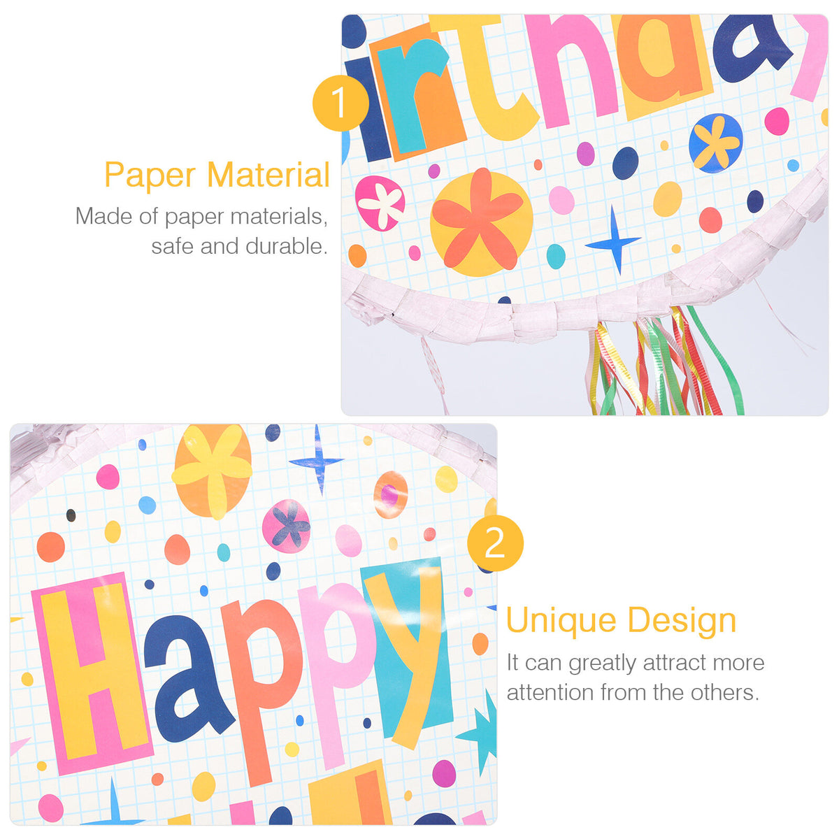 2 PCS Kids Pinata Toy Birthday Pinata Plaything F160