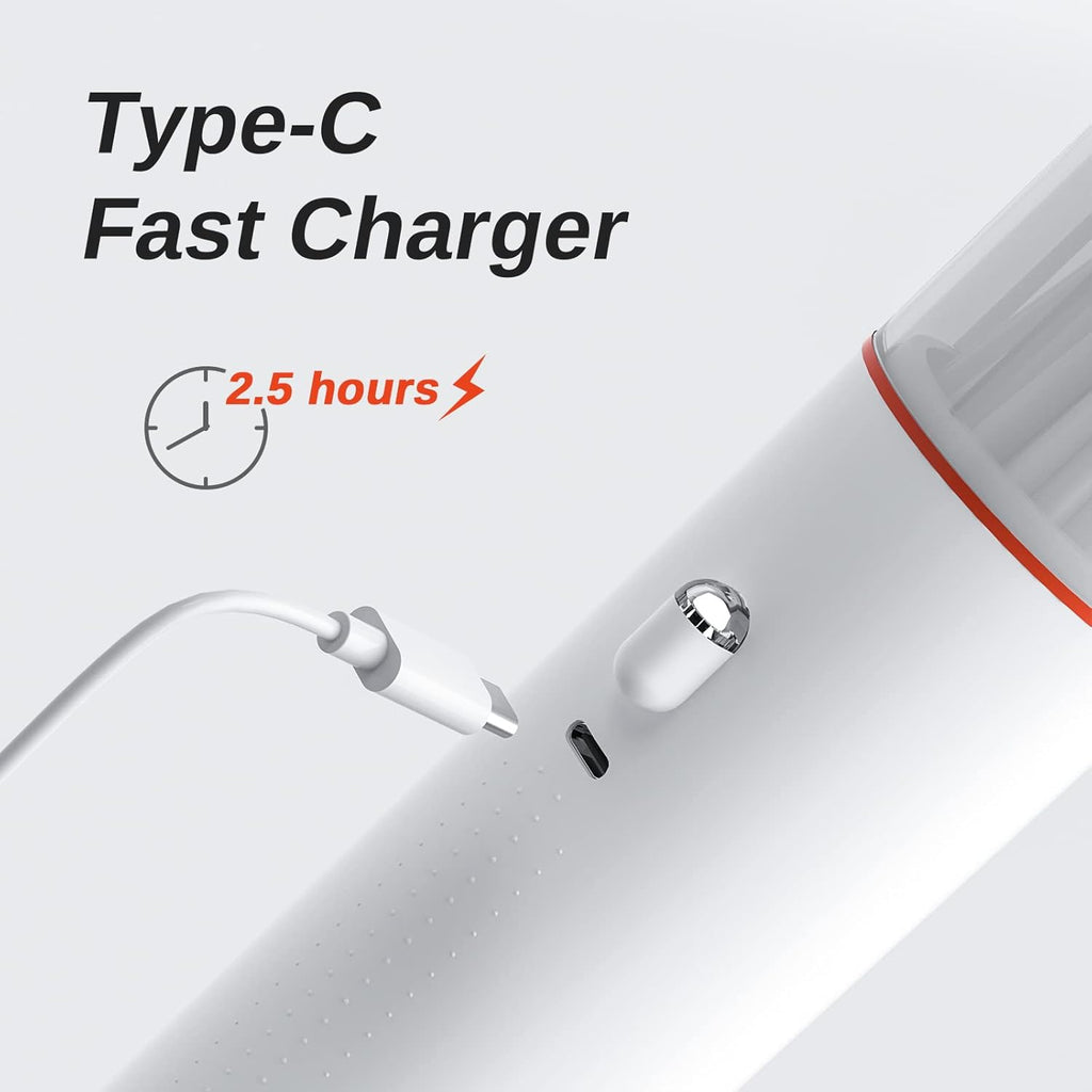 Handheld Vacuum Cordless, 13KPa Suction, Portable Mini Vacuum Rechargeable, Pack of 2 B21137
