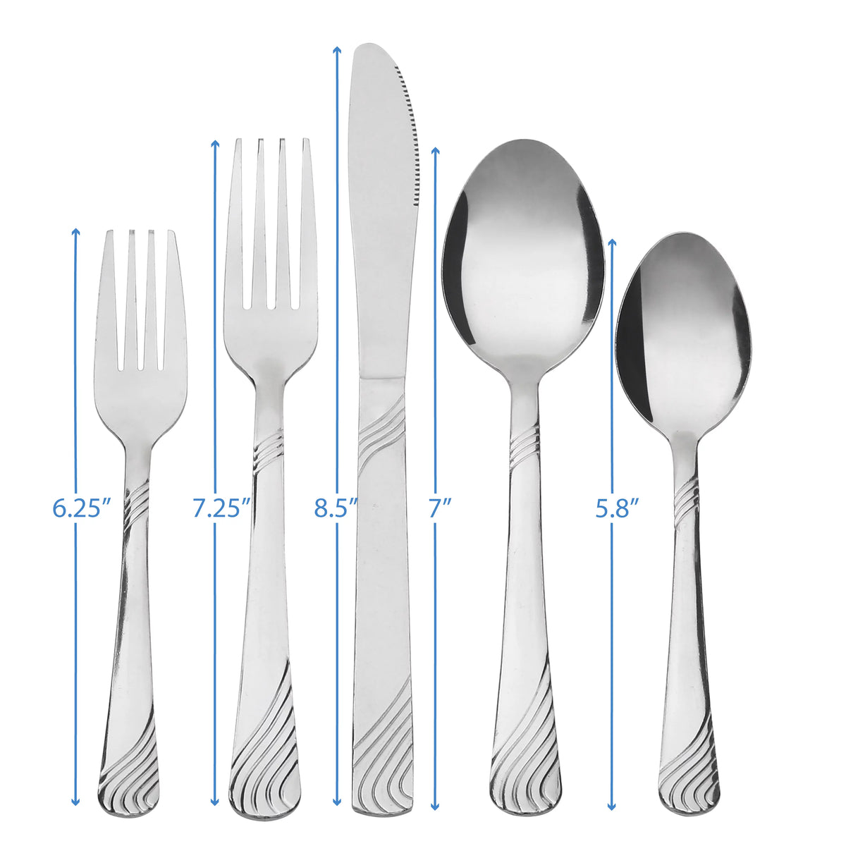49 Piece Stainless Steel Flatware Set I68968