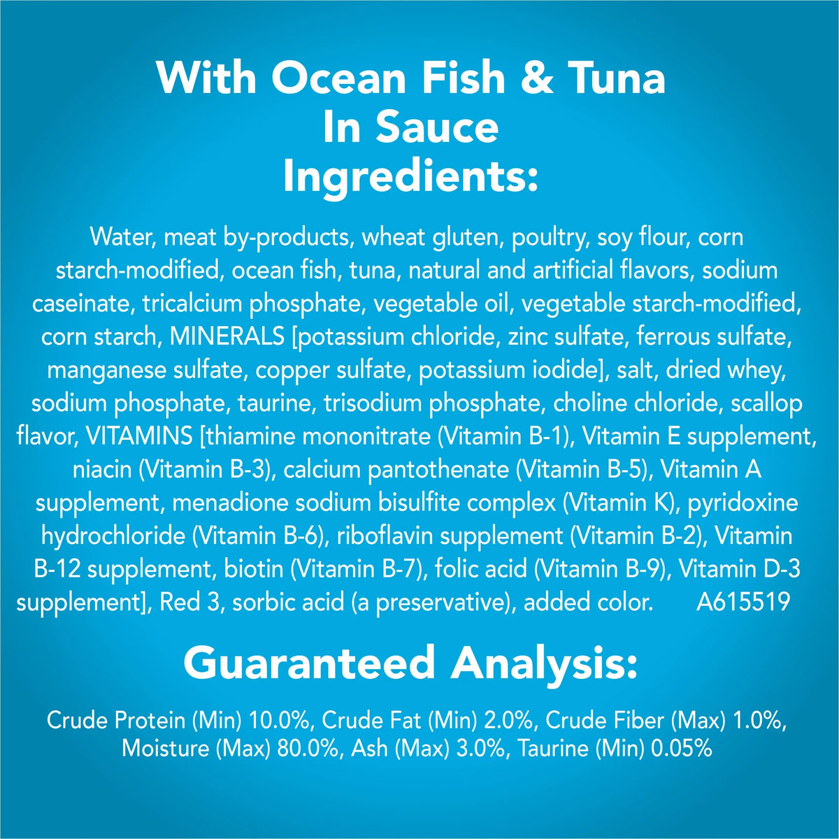 Wet Cat Food Tuna 5.5 oz Cans 24 Pack R188