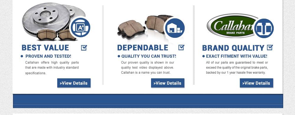 Brake Disc Rotors and Ceramic Brake Pads with Clips J636