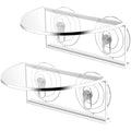Transparent Acrylic Aquarium Shelf with Suction Cups O112