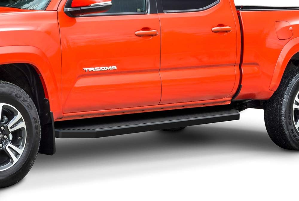 6-inch Aluminum Black Running Boards Side Steps for Toyota Tacoma Double Crew Cab D316