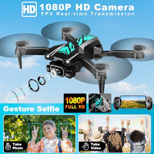 Mini Drone with Camera Foldable 1080P FPV Camera A2875