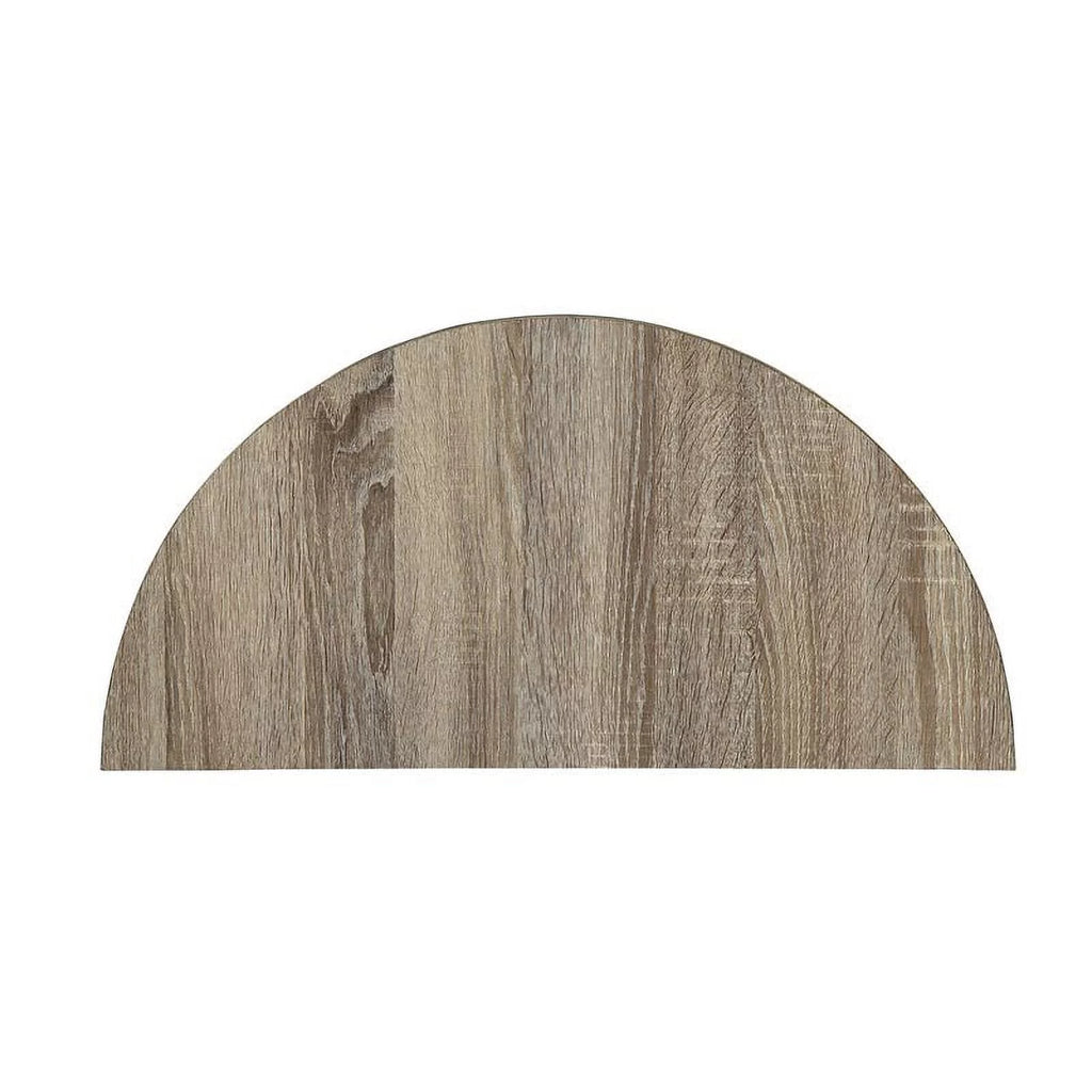 Contemporary Stone Console Table in Gray Oak and Gray A194