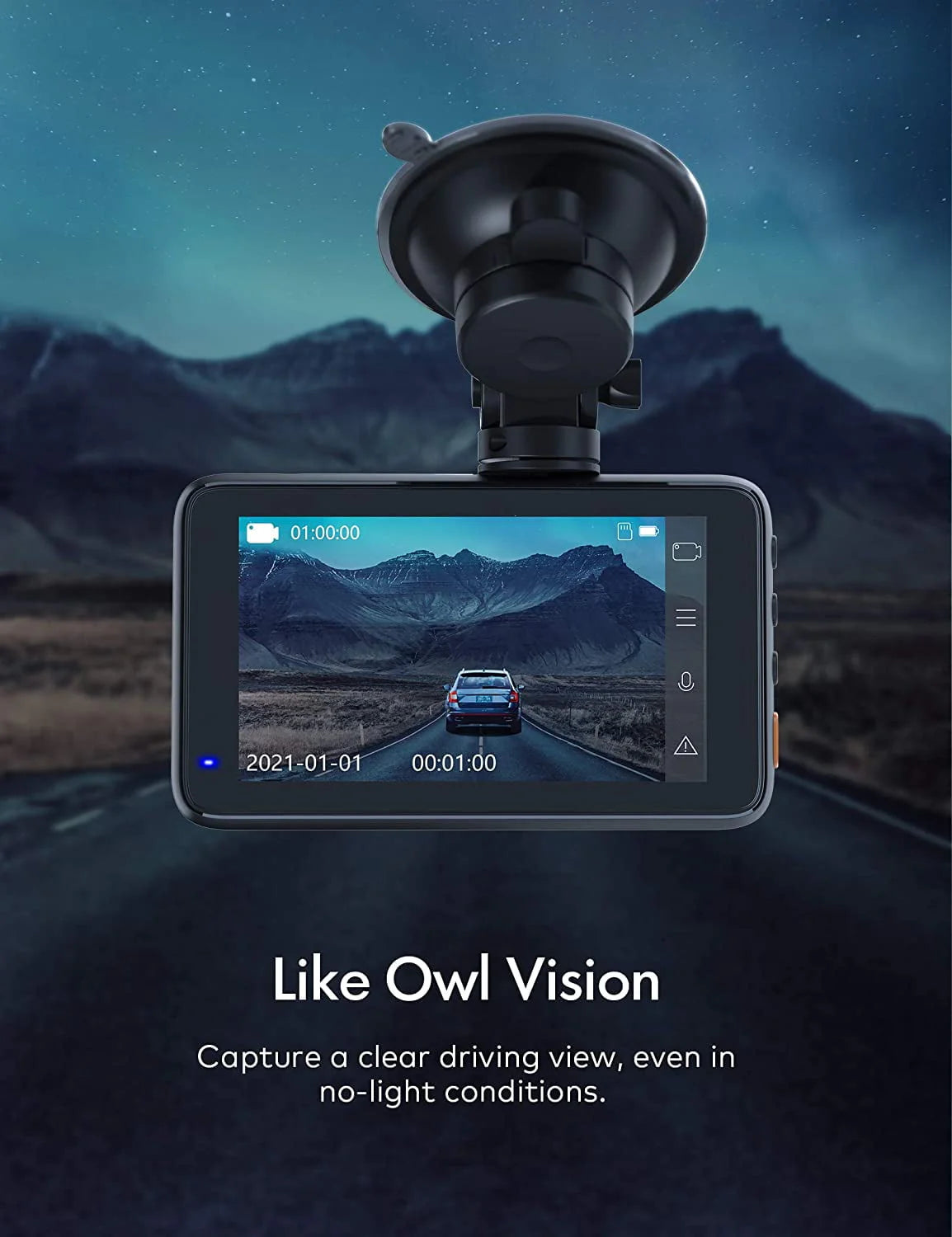 1080P Dash Cam with 3'' IPS Screen N545