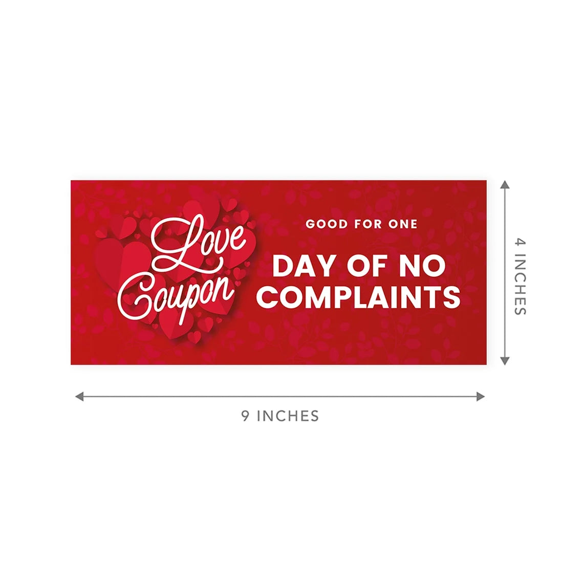 Red Hearts Love Coupons, 16-Pk S59390