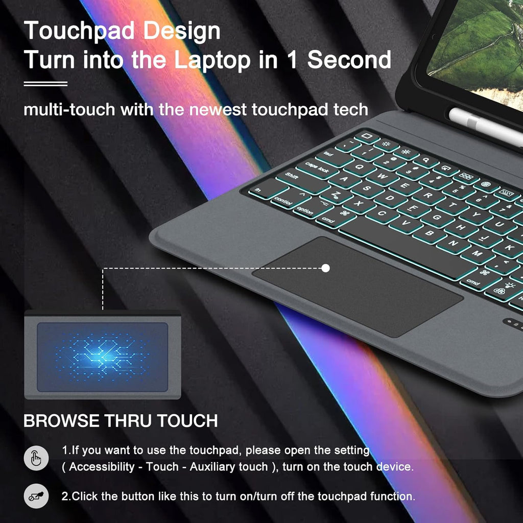 Backlit Keyboard Case for iPad Air 4th Gen 10.9 inch Q324782