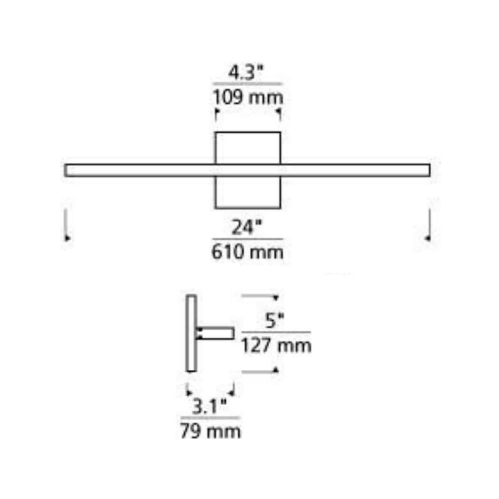 Chrome LED Bath Light A491335