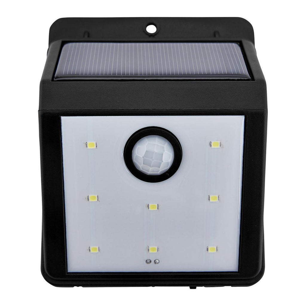 Black 115 Lumen Wall-Mount Solar Security Light B116