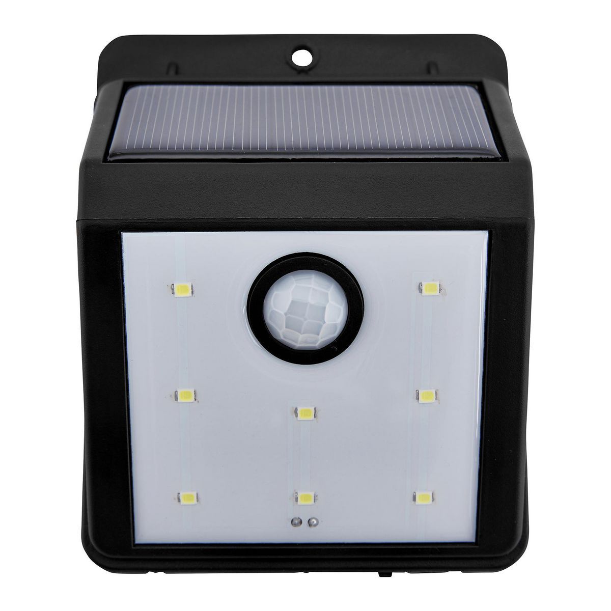 Black 115 Lumen Wall-Mount Solar Security Light B116
