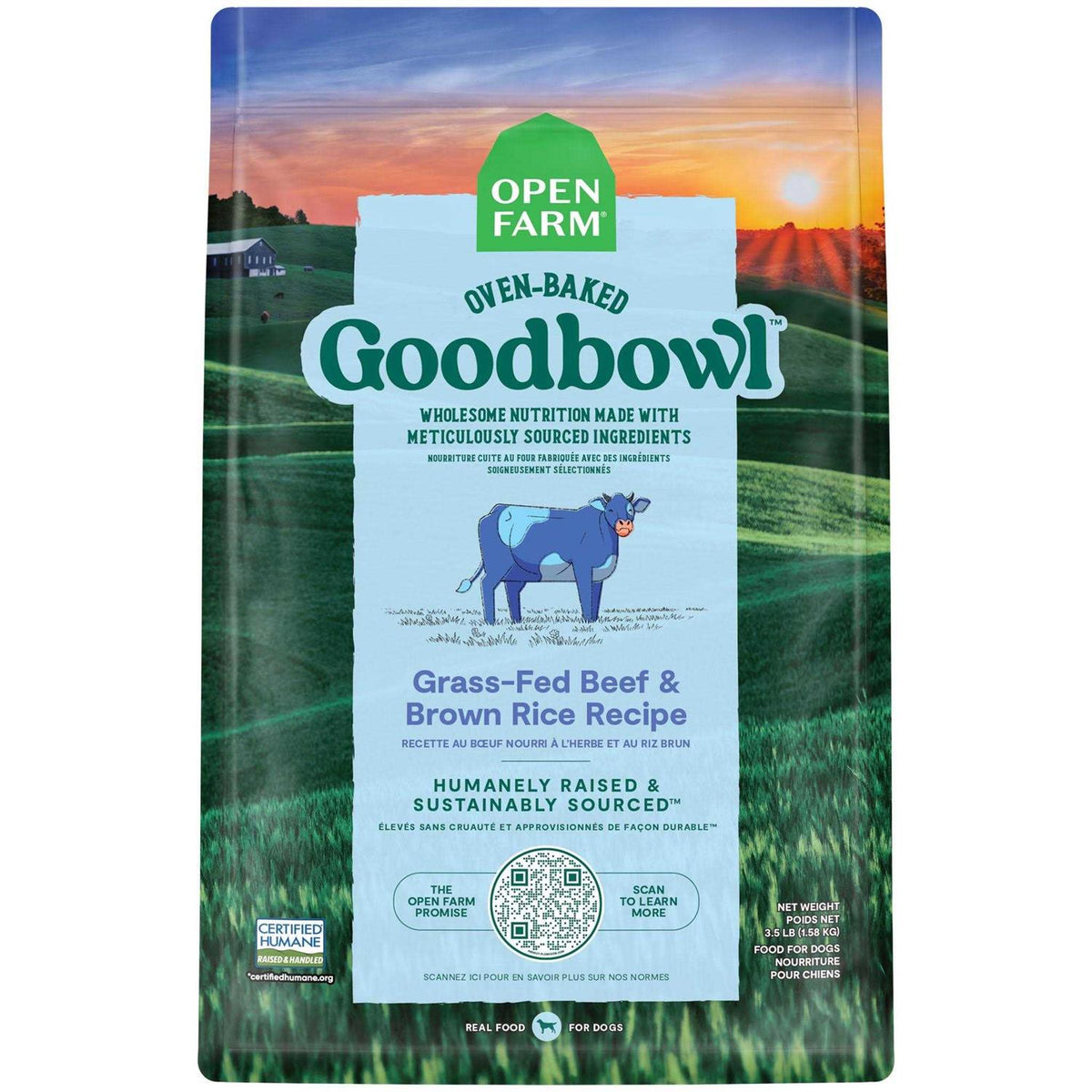 Grass Fed Beef Brown Rice Recipe Dog Food V113