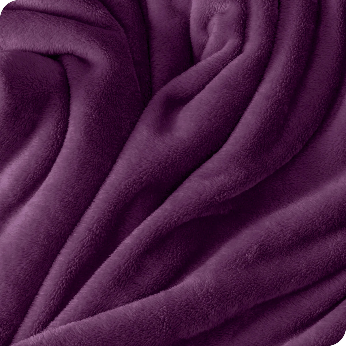 Microplush Fleece Blanket Full/Queen Plum P427240