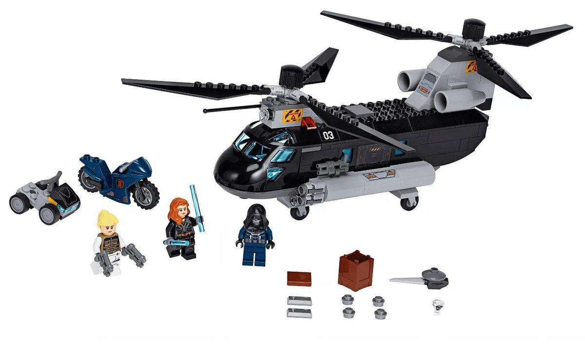 Black Widow's Helicopter Chase Playset with 3 Minifigures G700245