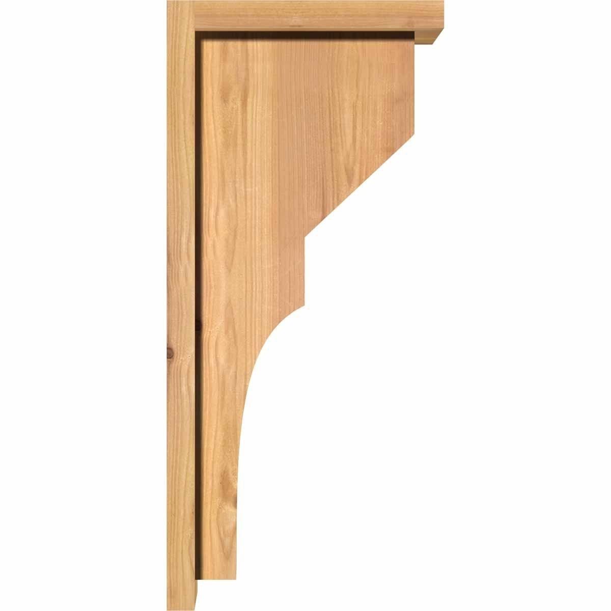 Monterey Smooth Corbel with Backplate, Western Red Cedar C73371