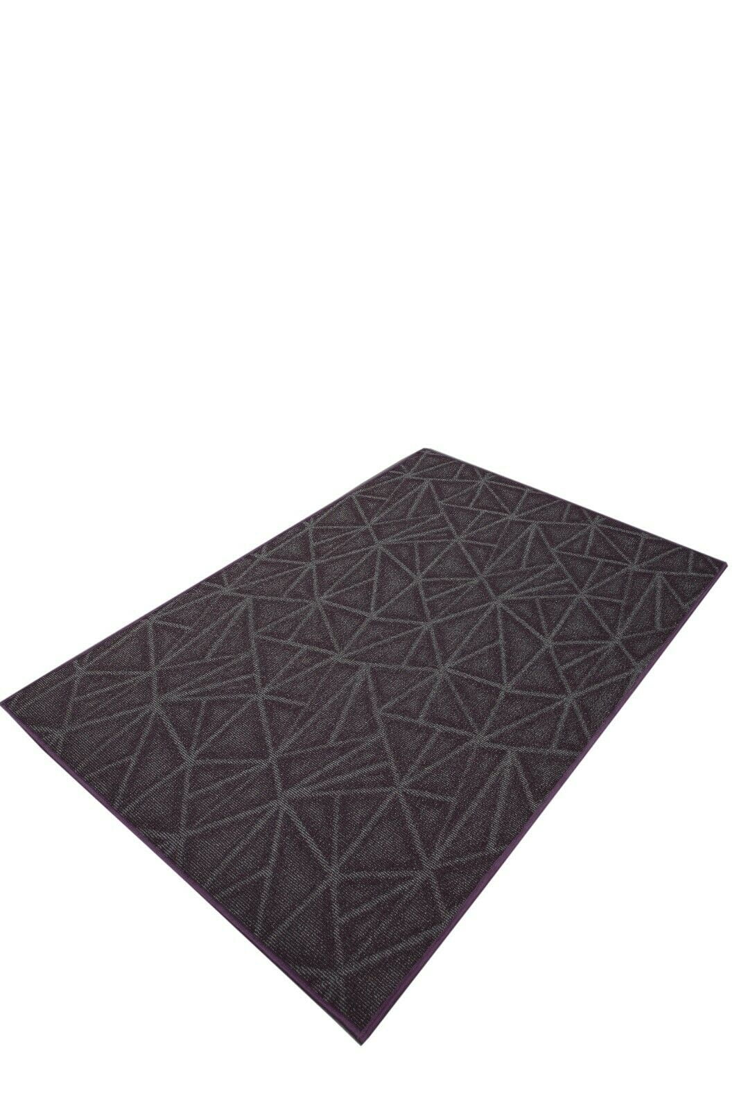 Purple 6' x 12' Solid Color Area Rug C1473