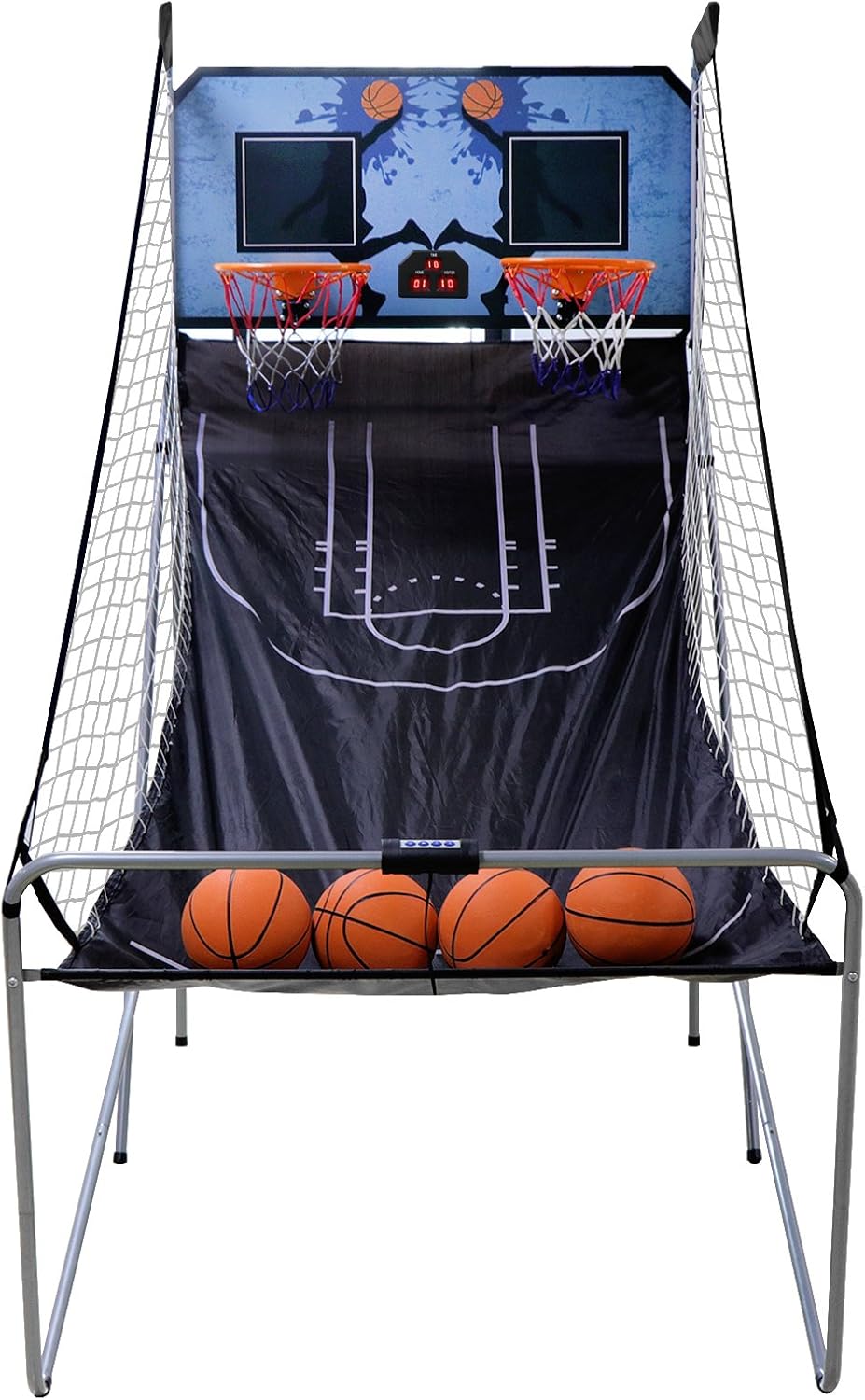 Foldable Indoor Basketball Arcade Game with LED Scoreboard D172607