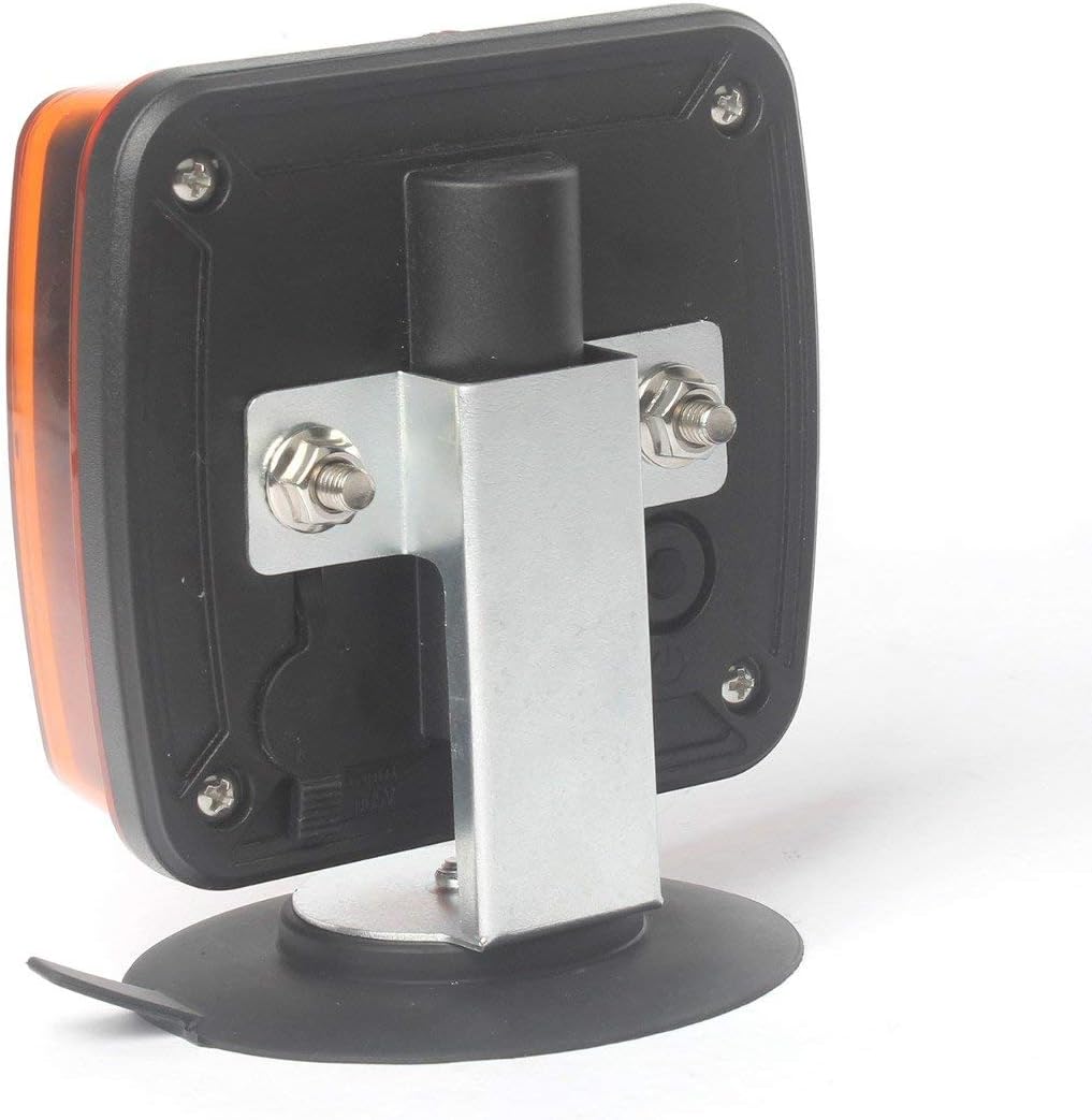 Amber LED Flashing Warning Light Kit with Magnetic Suction Cup Mounts H339662