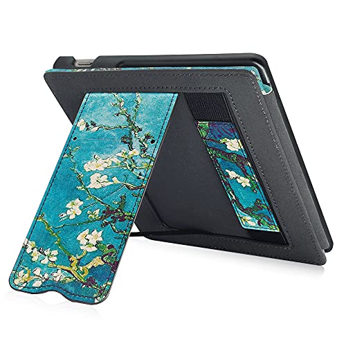 Apricot Blossom Stand Case for Kindle Oasis with Hand Strap T8596
