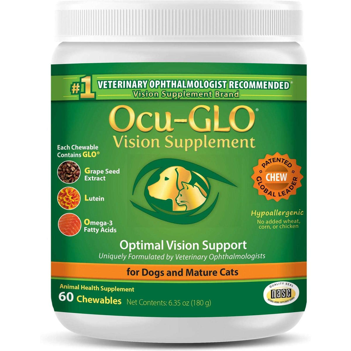 Vision Supplement Chewables for Dogs and Cats Z3802