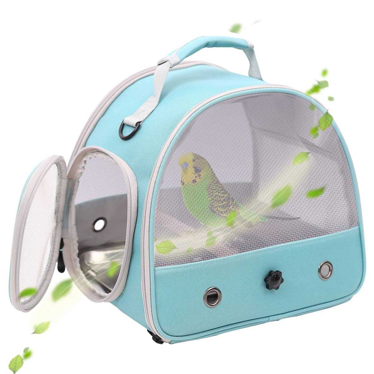 Small Bird Cage with Standing Perch and Stainless Steel Tray E7781