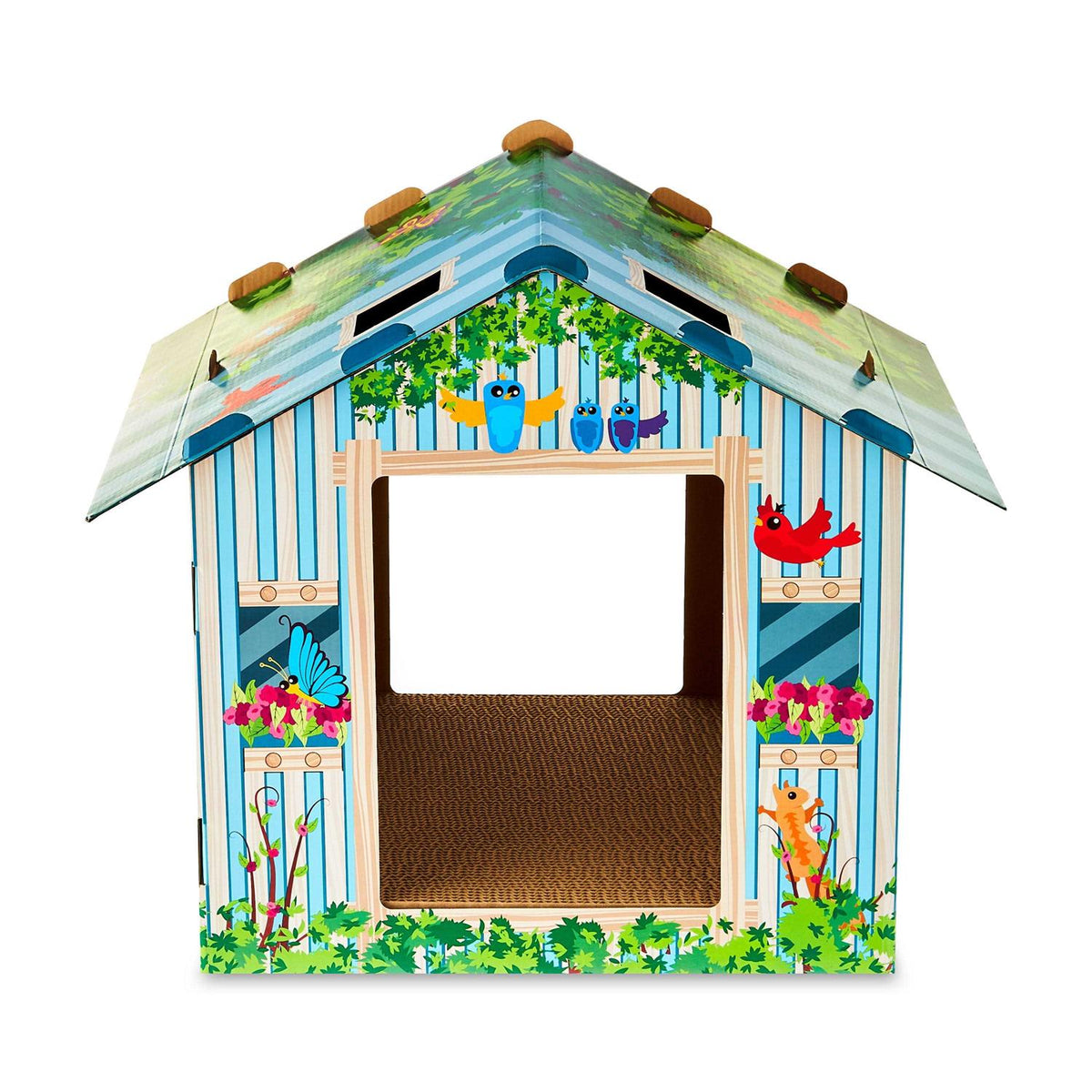 Corrugated Paper Cat Scratch House P612
