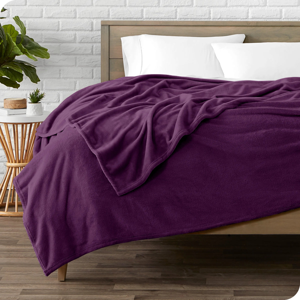 Microplush Fleece Blanket Full/Queen Plum P427240