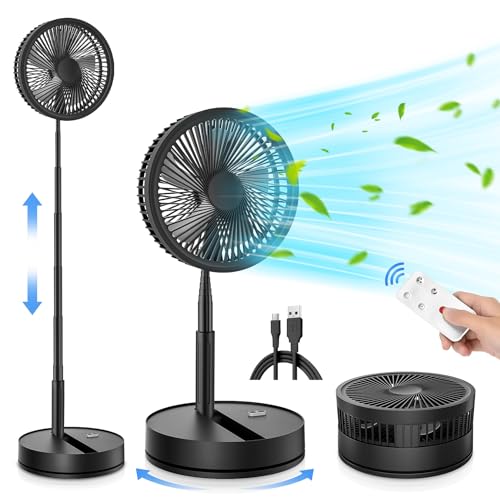 Portable Foldable Rechargeable Oscillating Fan U570380
