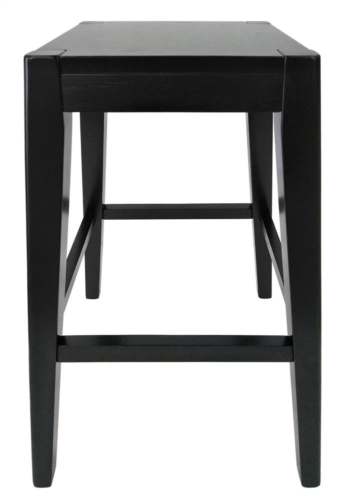 Black Wooden Counter Stool Set of 2 T351248