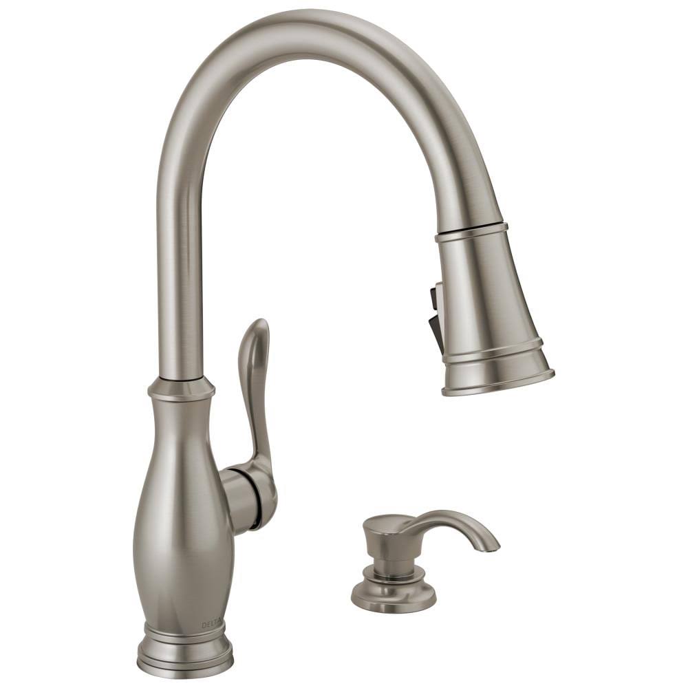Stainless Steel Pull-Down Kitchen Faucet with Deck Plate L5469