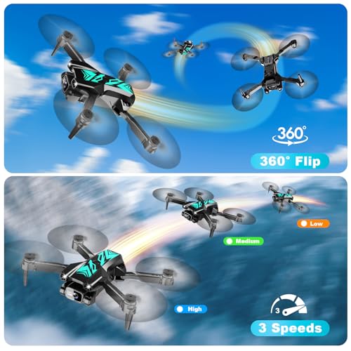 Mini Drone with Camera Foldable 1080P FPV Camera A2875