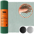 Green Plastic Wire Mesh Fence 15.7IN x 10FT Roll S77380