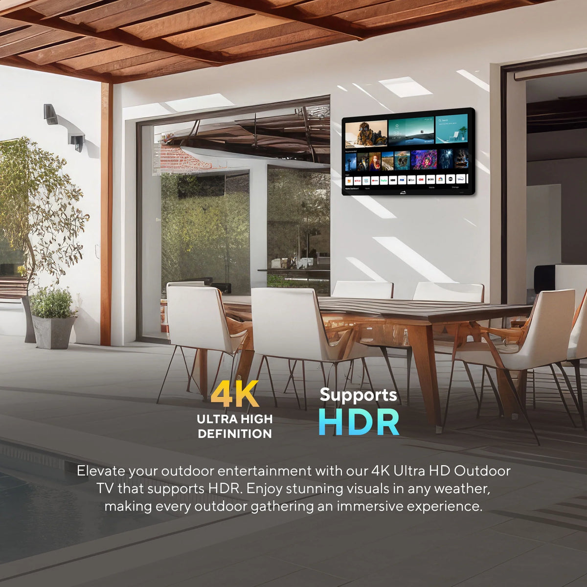43 4K UHD LED Outdoor Smart TV with Wall Mount R715031