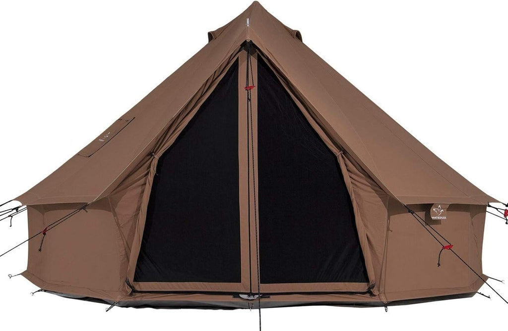 Canvas Bell Tent with Stove Jack, Waterproof 4 Season Cotton Canvas Tent I1300