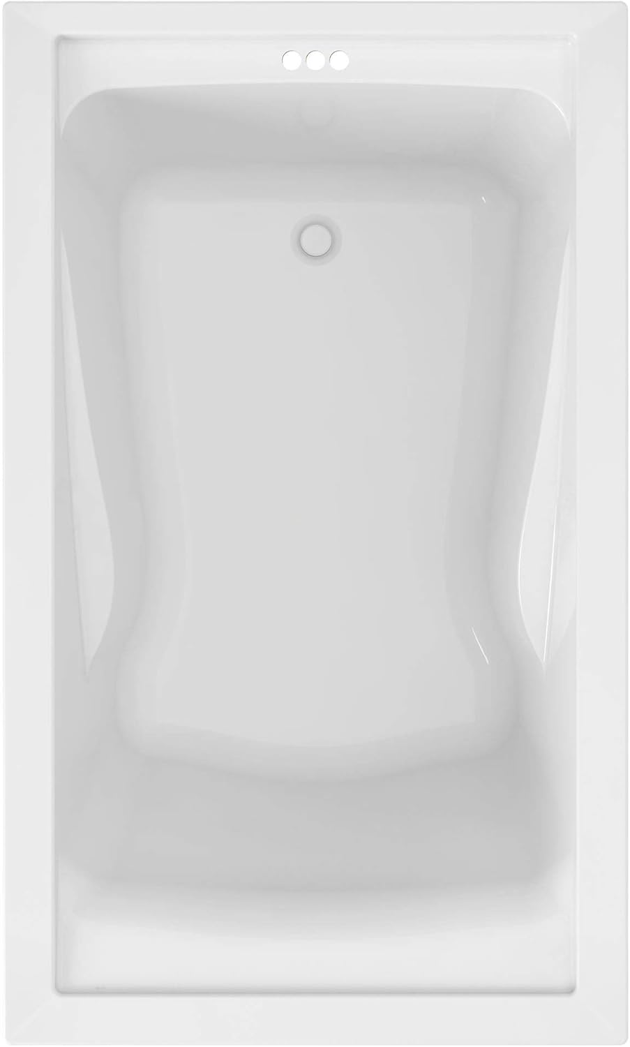 Deep Soaking Tub with Reversible Drain X19171