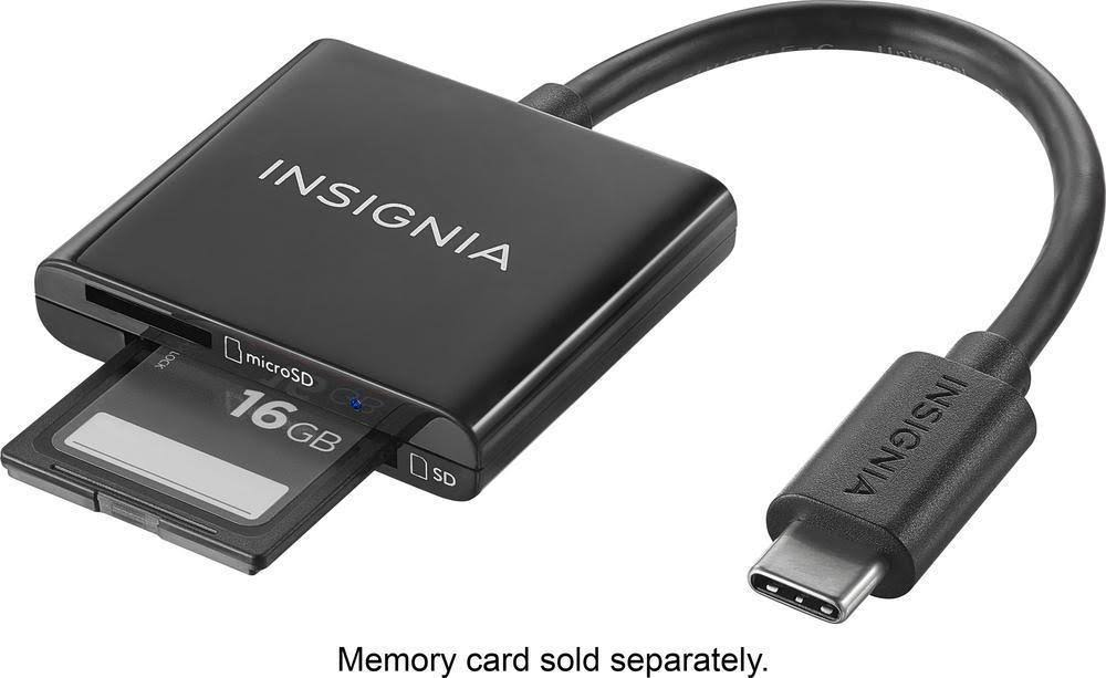 USB Type-C Memory Card Reader Black H25606
