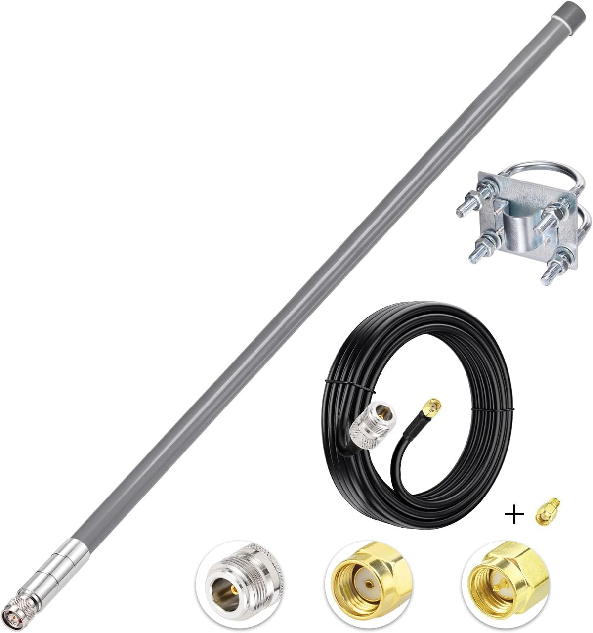 31.5inch 5.8 dBi 915MHz Antenna with 10ft Low Loss Cable S410488
