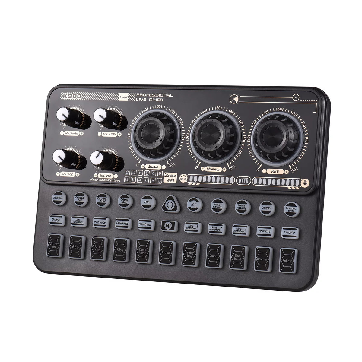 Multi-function Portable Digital Sound Card Mixer V6142