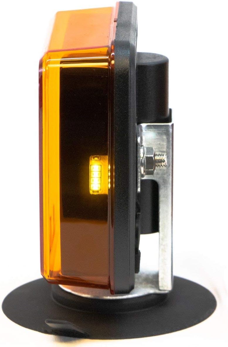 Amber LED Flashing Warning Light Kit with Magnetic Suction Cup Mounts H339662