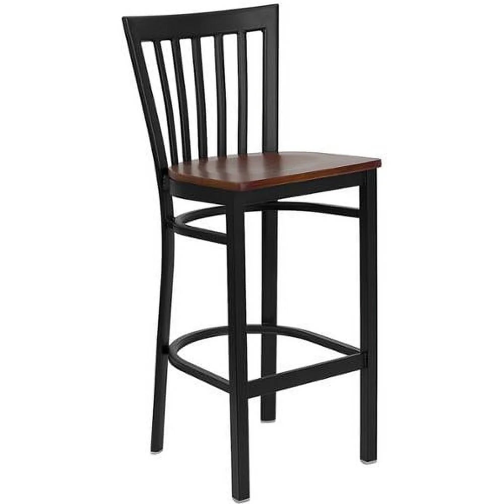 School House Back Metal Restaurant Barstool L467708