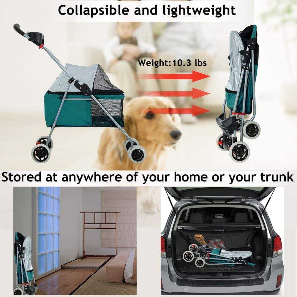 Folding Pet Stroller with Cup Holder F1591