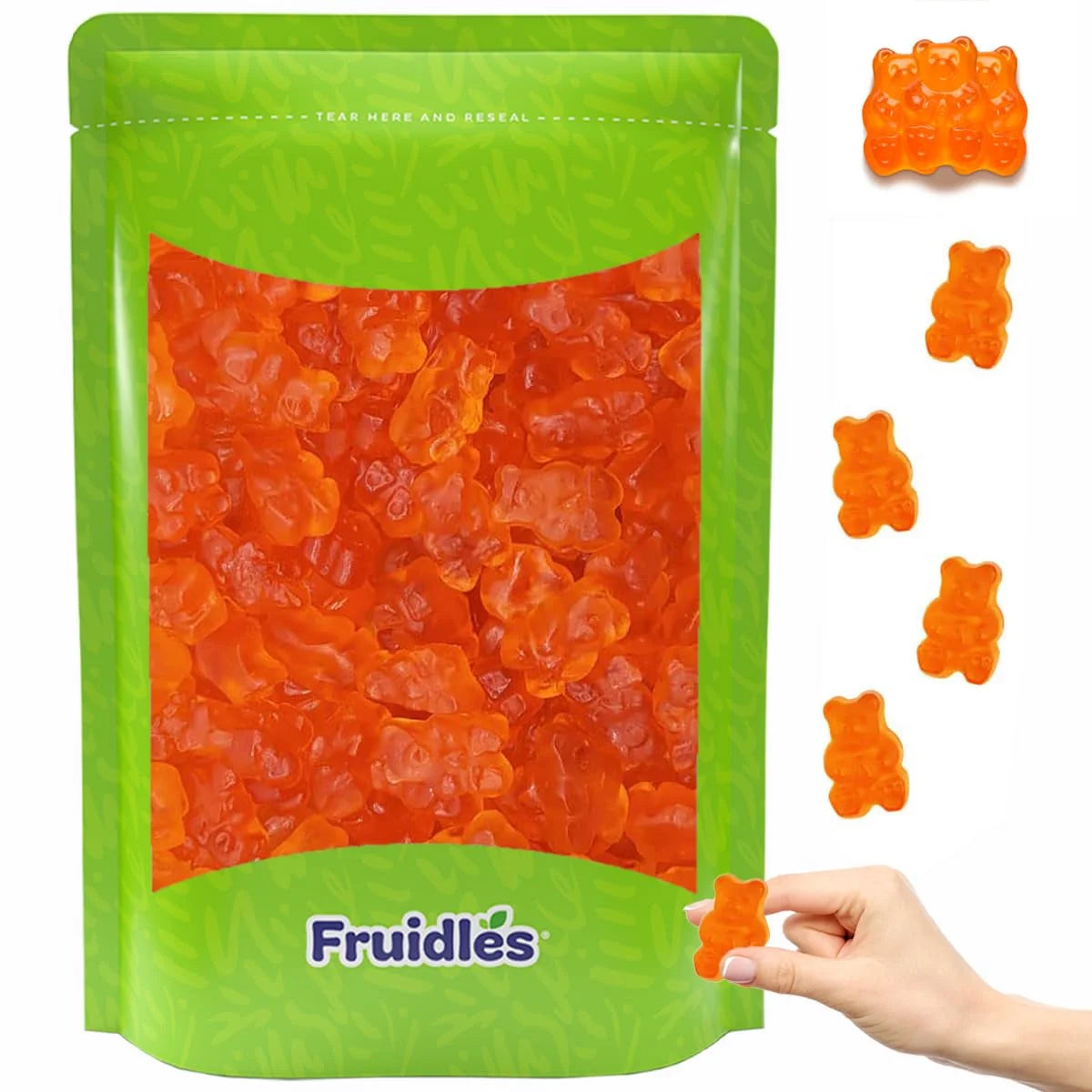 Orange Gummi Bears Candy 2 Pound Bag T351