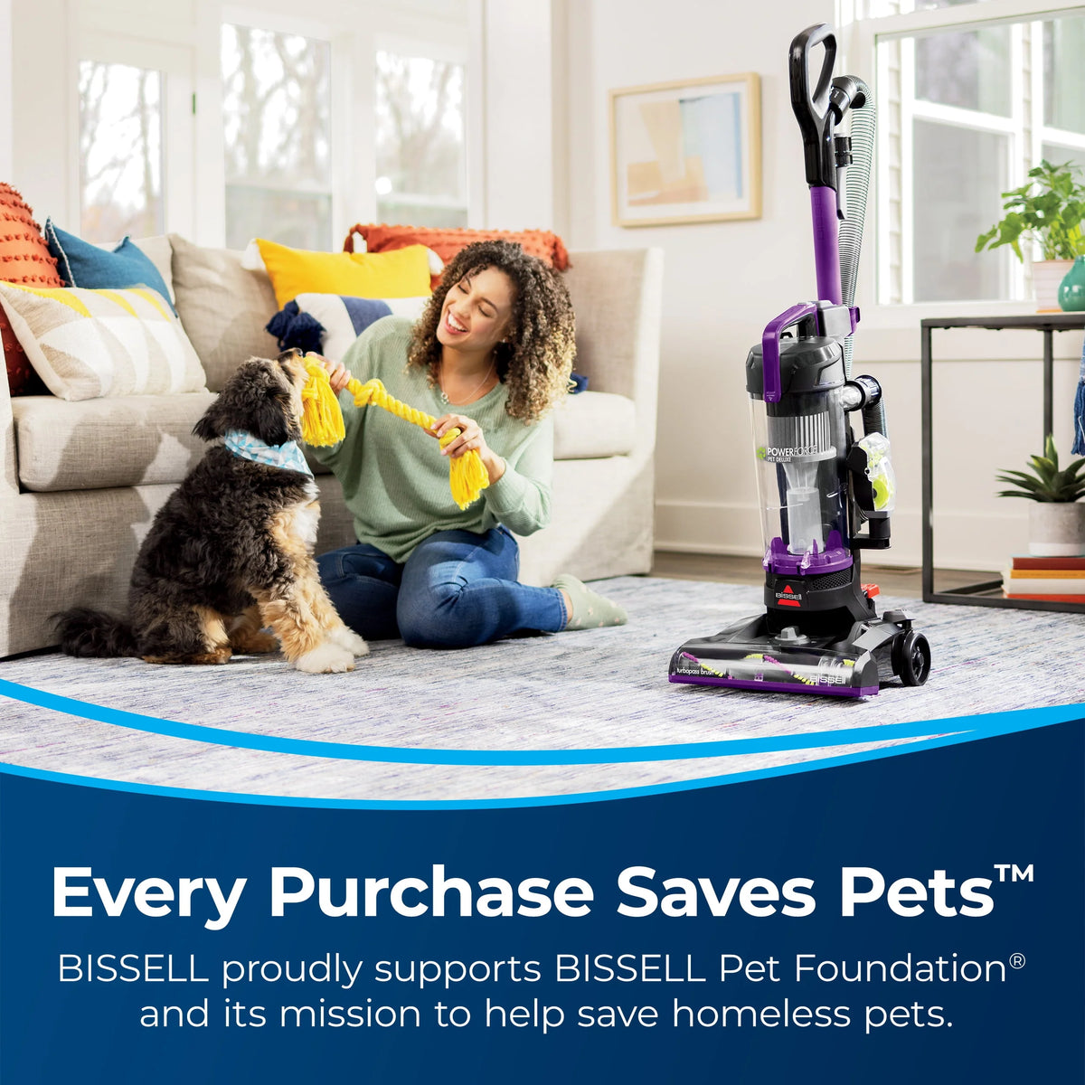 Bagless Upright Pet Vacuum with Live Wand P831097
