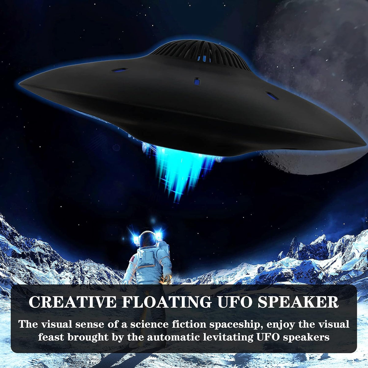 Magnetic Levitating Bluetooth Speaker with LED Lights Base Q68849