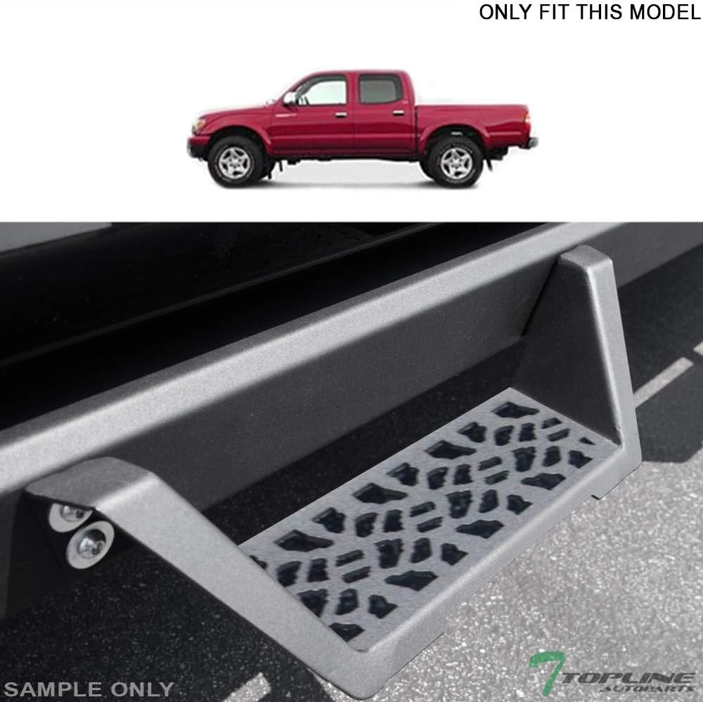 Matte Black Steel Drop Step Side Nerf Bars L5965
