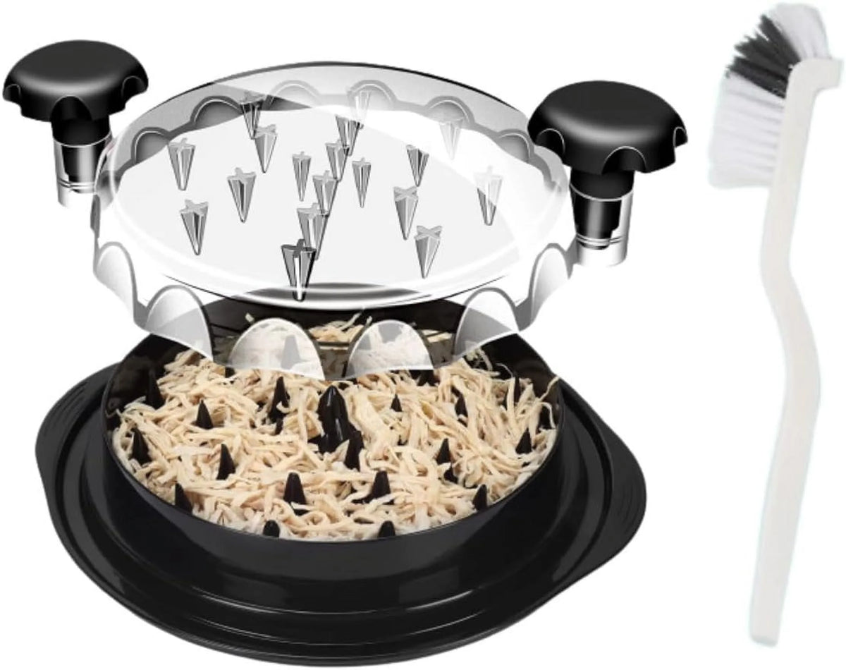 Non-Skid Chicken Shredder Tool with Transparent Lid Q671