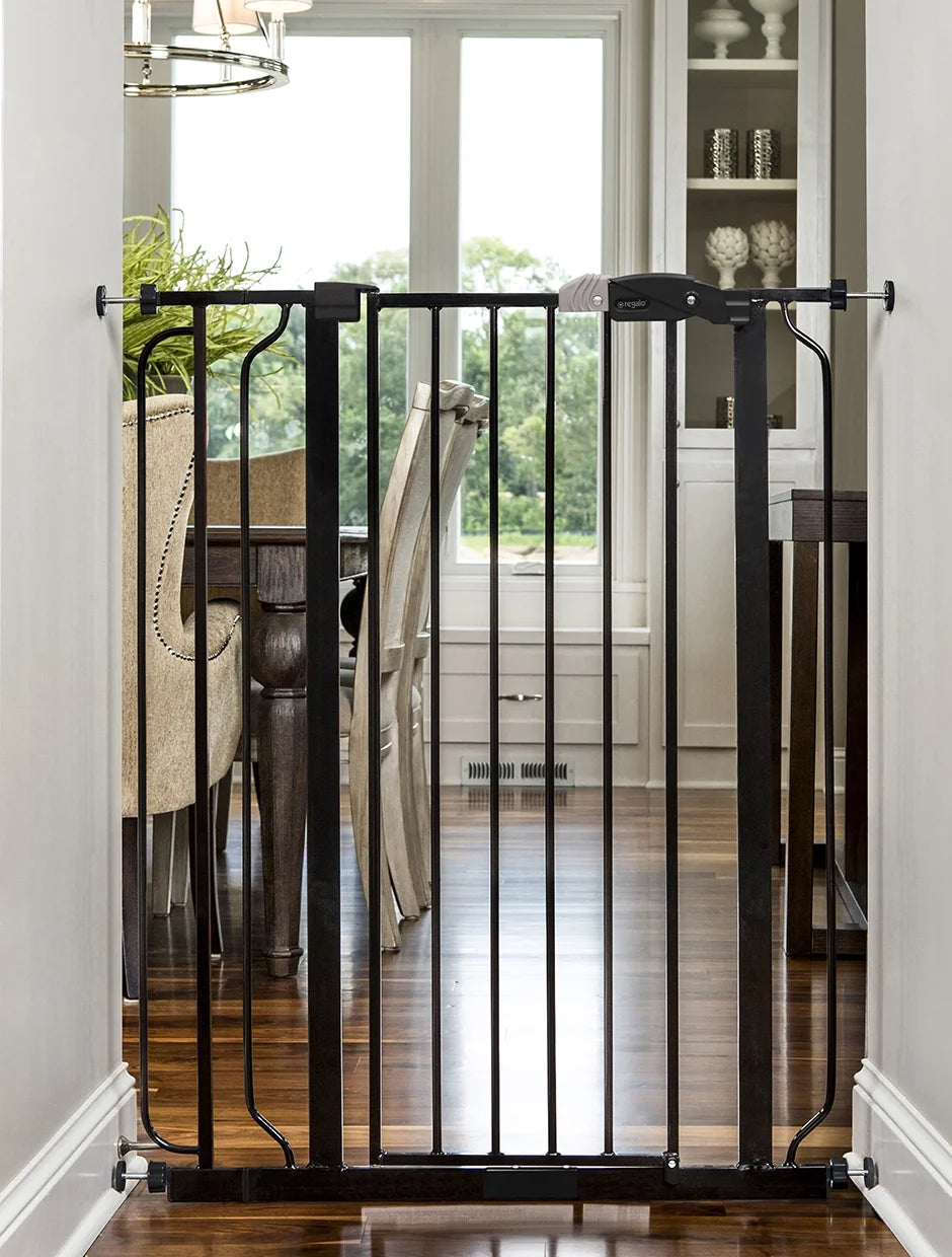 Black Extra Tall Walk Thru Baby Safety Gate C581
