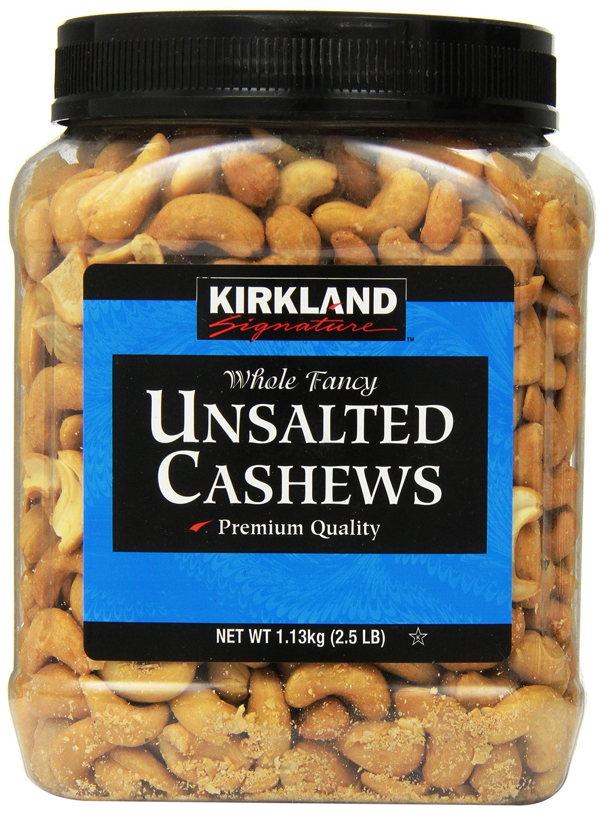 Unsalted Cashews, 2.5 lb, 2 Pack R71552