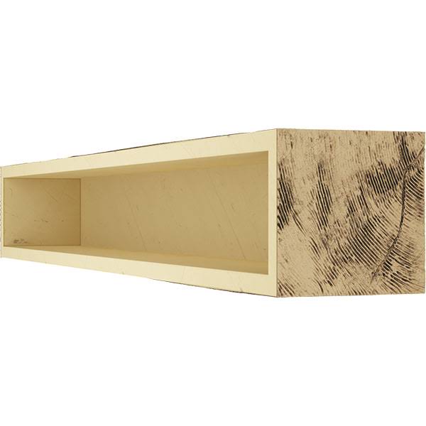Hand Hewn Faux Wood Fireplace Mantel W2257