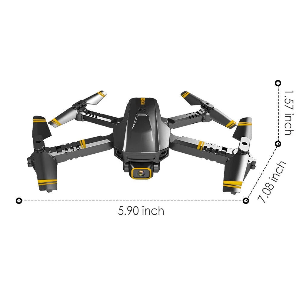 4K HD Dual Camera FPV Foldable Quadcopter with 3 Battery V192766